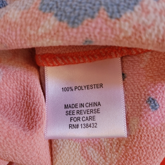 New Modcloth Blouse Red Floral Rockabilly Retro Summer Top Size 3X  3XL - Picture 8 of 8